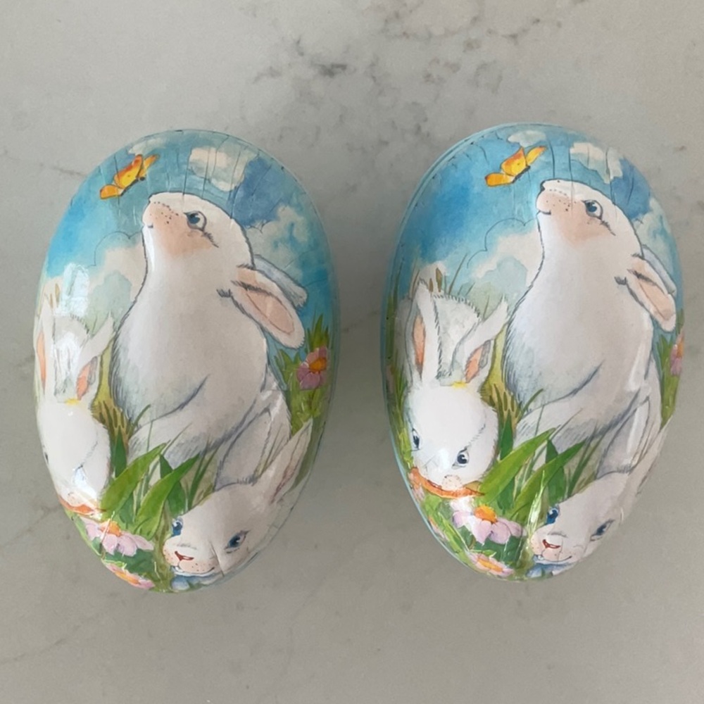 Decorative Easter Eggs with Bunny Design